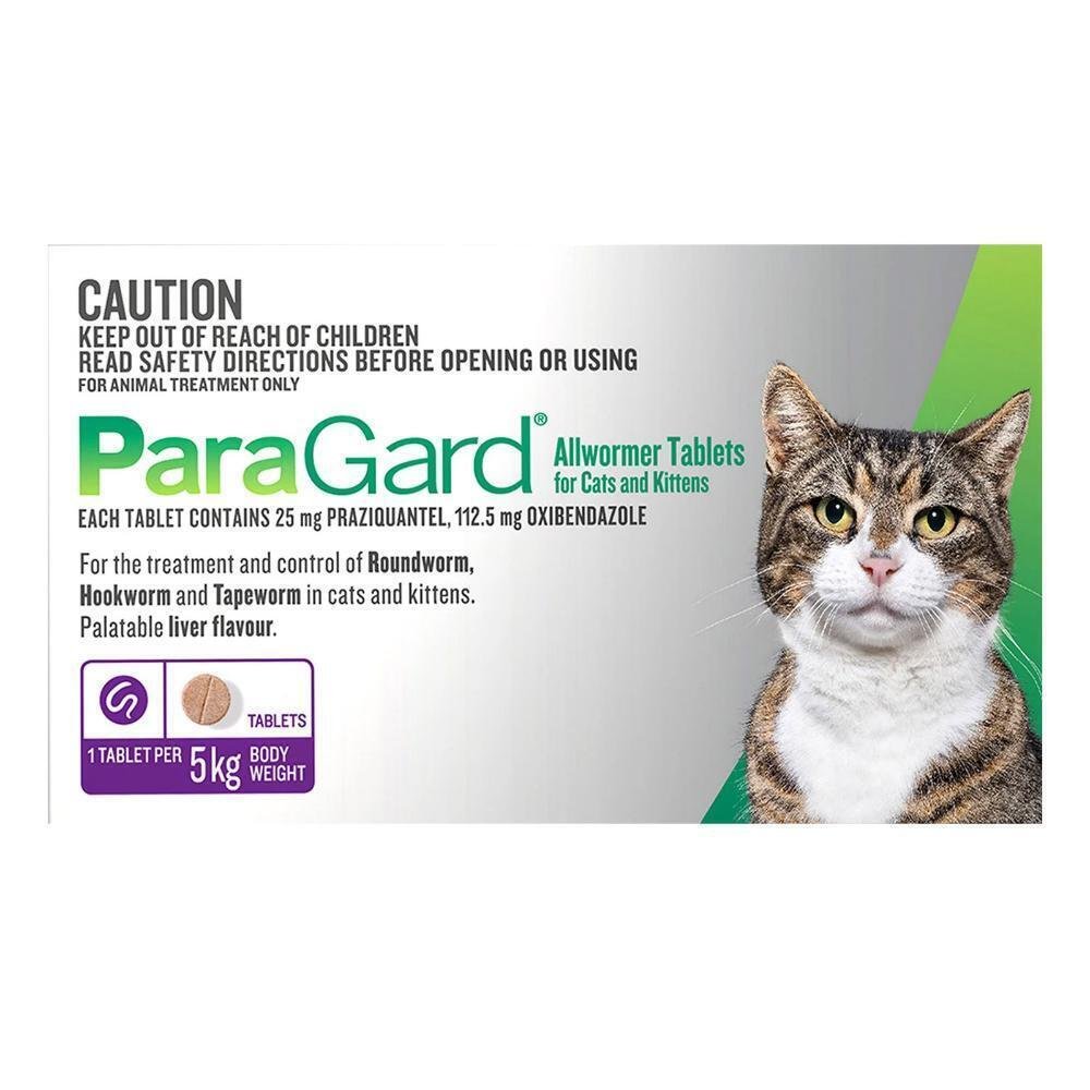 Paragard Wormer For Cats 4 Tablets